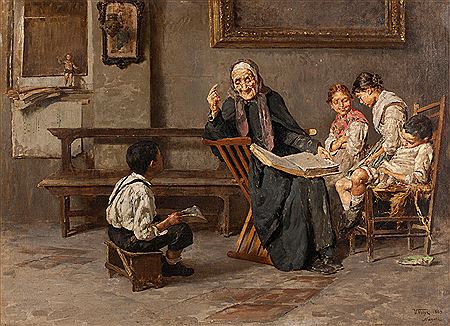 Scène de famille by Vincenzo Volpe - Auction record, sale price, and art valuation. Compare with similar artists and explore comparable artworks.