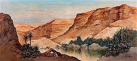 Campement dans les gorges d'El Kantara by Paul Fenasse - Auction record, sale price, and art valuation. Compare with similar artists and explore comparable artworks.