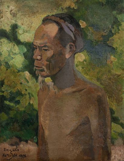 Le vieux du village de Kim Liên, 1926