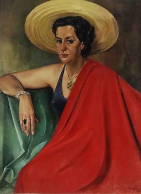 Lady with Red Cloak