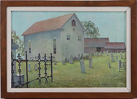 St. Lukes United Church of Christ, Ottsville, Pa, known as teh Red Hill Church