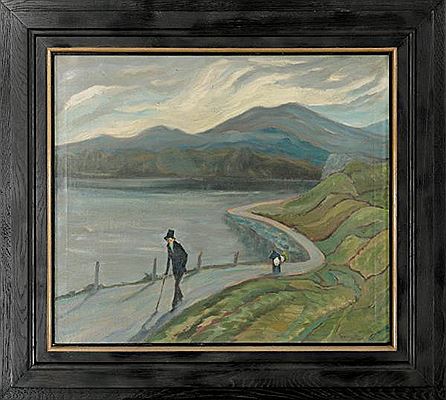 Walk by the River, before 1924 by Edmund Gwerk - Auction record, sale price, and art valuation. Compare with similar artists and explore comparable artworks.