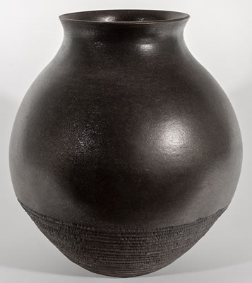 Micaceous Black Jar