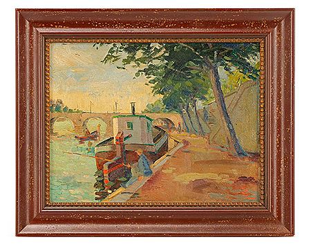 "Fishing on the Canal"