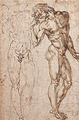 Nus masculins debout (recto et verso) by Baccio (Bartolommeo) Bandinelli - Auction record, sale price, and art valuation. Compare with similar artists and explore comparable artworks.