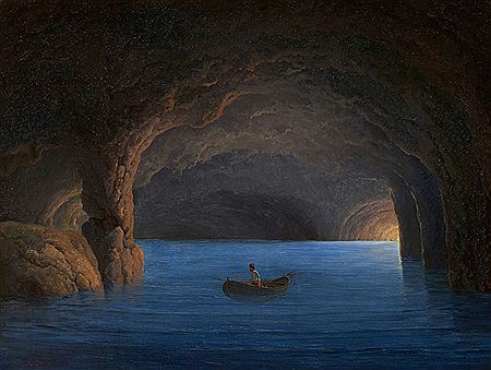 Fisherman in the Grotta Azzura Capri