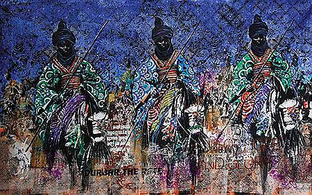 EMIR'S GUARDS by Kunle Adegborioye - Auction record, sale price, and art valuation. Compare with similar artists and explore comparable artworks.