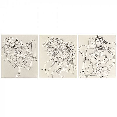 Fighting with the Self by Mihai Olos - Auction record, sale price, and art valuation. Compare with similar artists and explore comparable artworks.