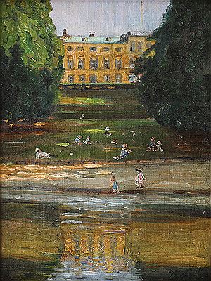 The Gardens of Frederiksberg Palace by Kai Lange - Auction record, sale price, and art valuation. Compare with similar artists and explore comparable artworks.