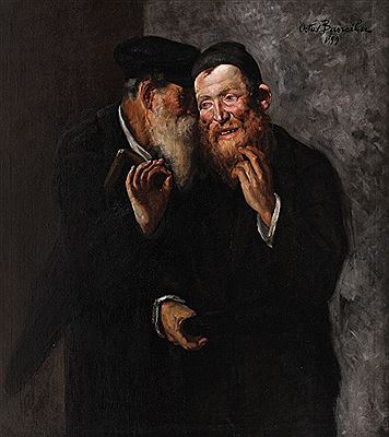 Sample artwork by Octav Bancila (1872 - 1944), known for realist gypsy-peasant figures, florals and portrait painting, calligraphy, teaching - View similar artists and auction records