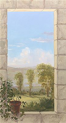 Trees through a window