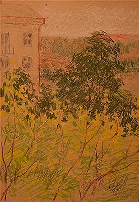 View from the artists studio