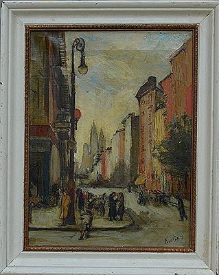 Cityscape by Ben Galos - Auction record, sale price, and art valuation. Compare with similar artists and explore comparable artworks.