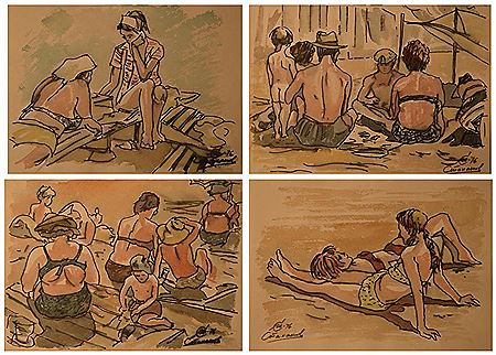Beach. Sketches from nature (4)