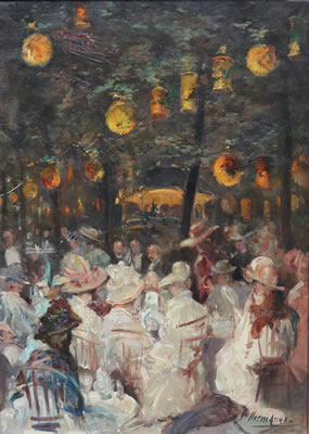 "Dîner une nuit d'été dans un jardin parisien"