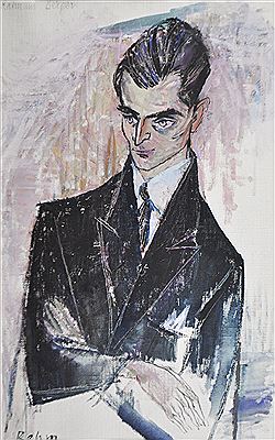 Portrait of the poet Raimund Berger