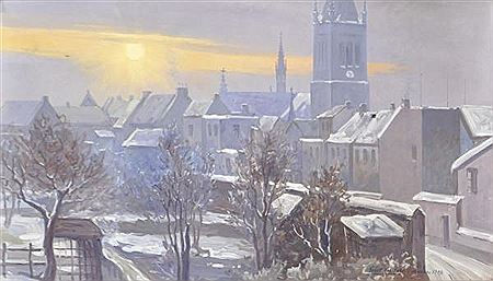 Eschweiler in inverno, 1907