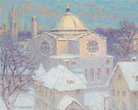 'Morning' (Church in winter)