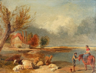 Waiting for the Ferry Boat, 1840