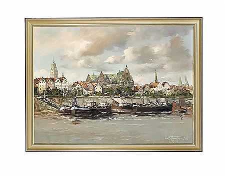 Bremen-Ansicht mit der Schlachte