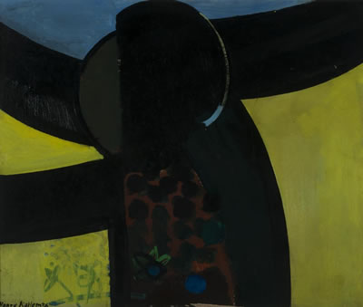 Abstract with Yellow and Black