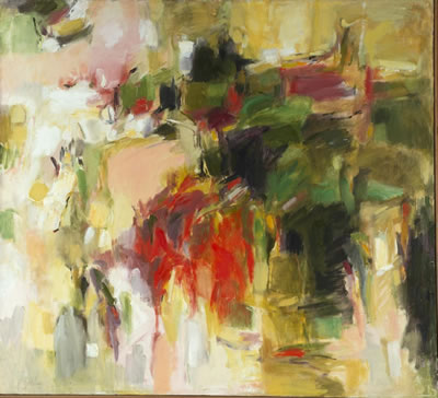 "Waterfall of Reds and Greens"