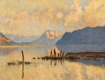 Le lac du Bourget, le mont Granier.