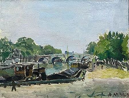 Paris, the Seine and the quays at Pont Marie by Andre Malterre - Auction record, sale price, and art valuation. Compare with similar artists and explore comparable artworks.