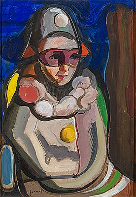 Mask with blue background by Guido Gonzato - Auction record, sale price, and art valuation. Compare with similar artists and explore comparable artworks.