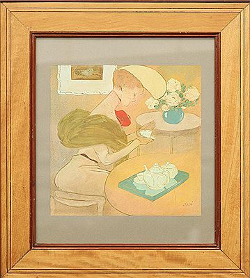 Sample artwork by Francisco Xavier Gose (1876 - 1915), known for modernism and french art-deco style in graphics and fashion - View similar artists and auction records