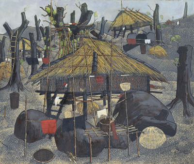 Traditional Houses on Stilts, 1962