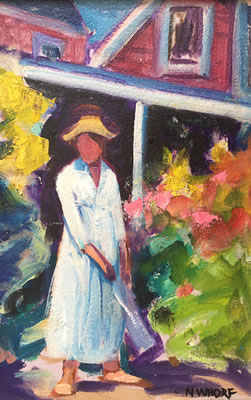 Woman In A Garden