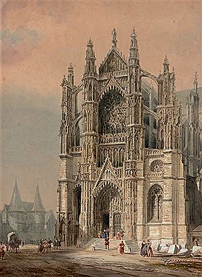 Beauvais, la cathédrale, 1845