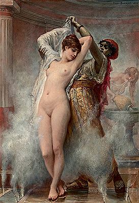 Le Mont Dore au temps d'Auguste, Bain de vapeur, 1882 by Felix Joseph Barrias - Auction record, sale price, and art valuation. Compare with similar artists and explore comparable artworks.