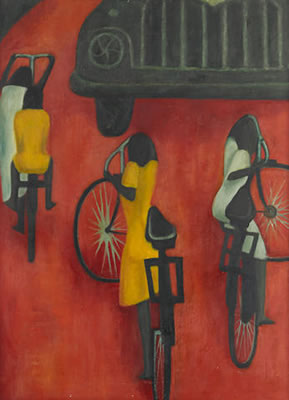 Children on Cycles by Demas Nwoko - Auction record, sale price, and art valuation. Compare with similar artists and explore comparable artworks.