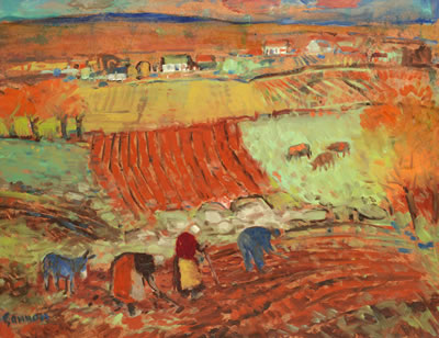 Landscape and Workers by Reginald Gammon - Auction record, sale price, and art valuation. Compare with similar artists and explore comparable artworks.