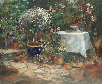 Marguerites and the Dessert Table