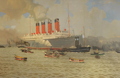 Mauretania by Charles (Chas) Pears - Auction record, sale price, and art valuation. Compare with similar artists and explore comparable artworks.