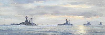 HMS Queen Elizabeth, Revenge, Ramillies and Royal Oak of the Atlantic Fleet