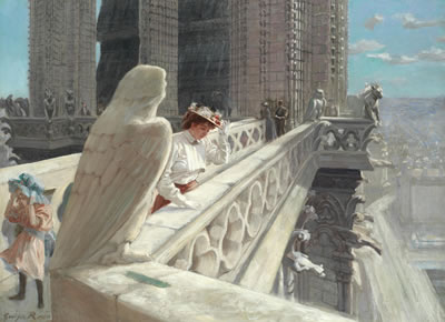 A view atop Notre Dame, Paris