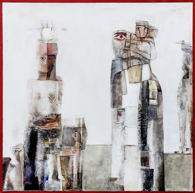Personnages by Georges Bahgoury - Auction record, sale price, and art valuation. Compare with similar artists and explore comparable artworks.