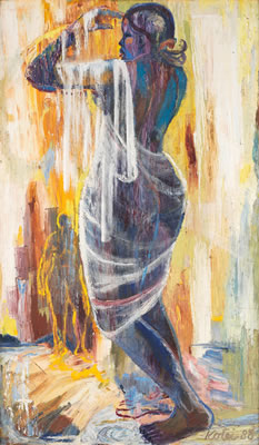 Standing female figure