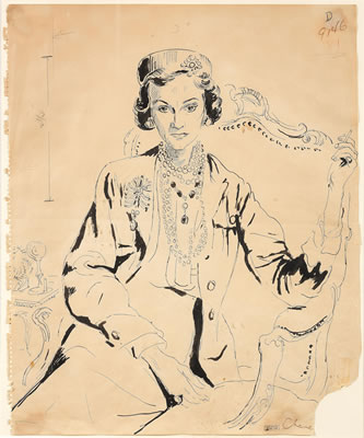 Portrait of Coco Chanel by Cecil Walter Hardy Beaton - Auction record, sale price, and art valuation. Compare with similar artists and explore comparable artworks.