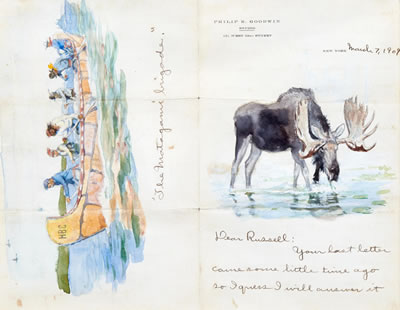 Letter to Charles Marion Russell: A Pair of Double Sided Works