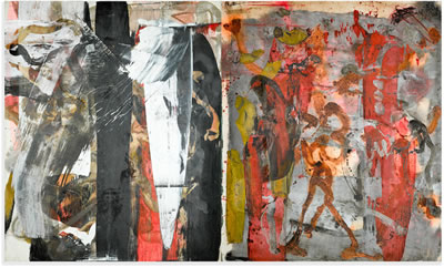 Lift, 1991 (Diptych) by Ed (Edward) Moses - Auction record, sale price, and art valuation. Compare with similar artists and explore comparable artworks.