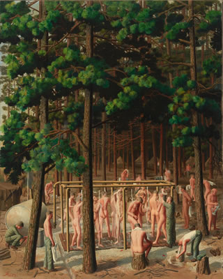 Bathers in a Pine Forest