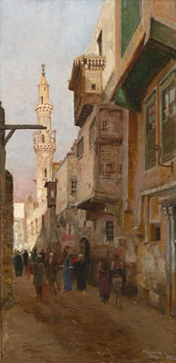 Street view of Cairo by William Graham - Auction record, sale price, and art valuation. Compare with similar artists and explore comparable artworks.