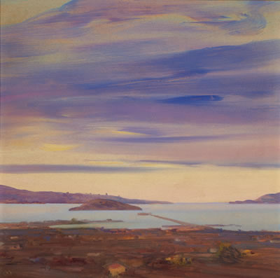 The San Francisco Bay at Sunset
