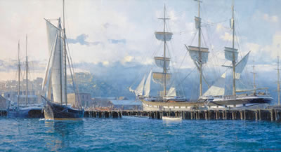 Baron Aberdare, Vallejo Street Wharf, San Francisco, circa 1880