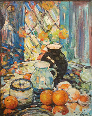 Still Life - Ceramics and Oranges